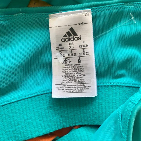 ADIDAS CLIMALITE STRETCH RETRO TEAL YOGA WORKOUT TANK TOP XS - Picture 8 of 15